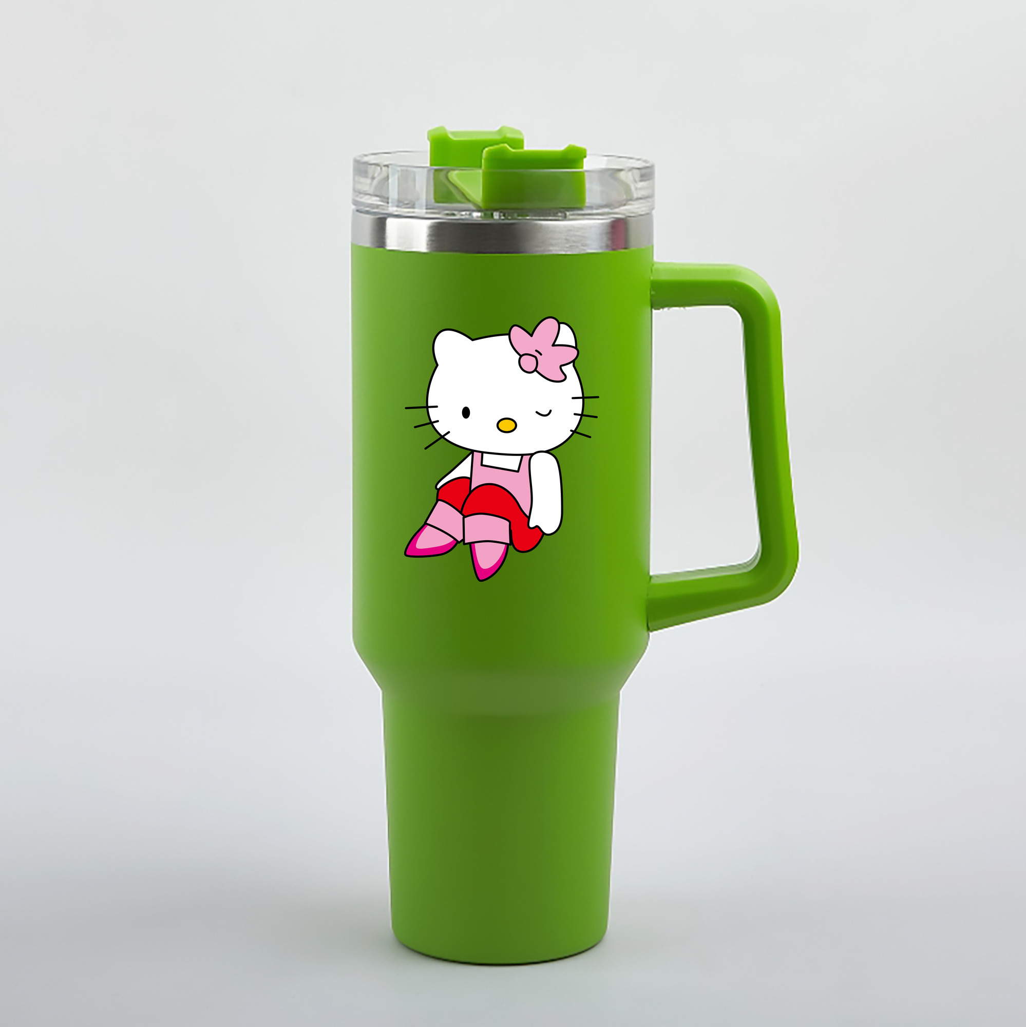 （画像用） Hello Kitty ハローキティ 1200mL車用タンブラー（カラープリント）